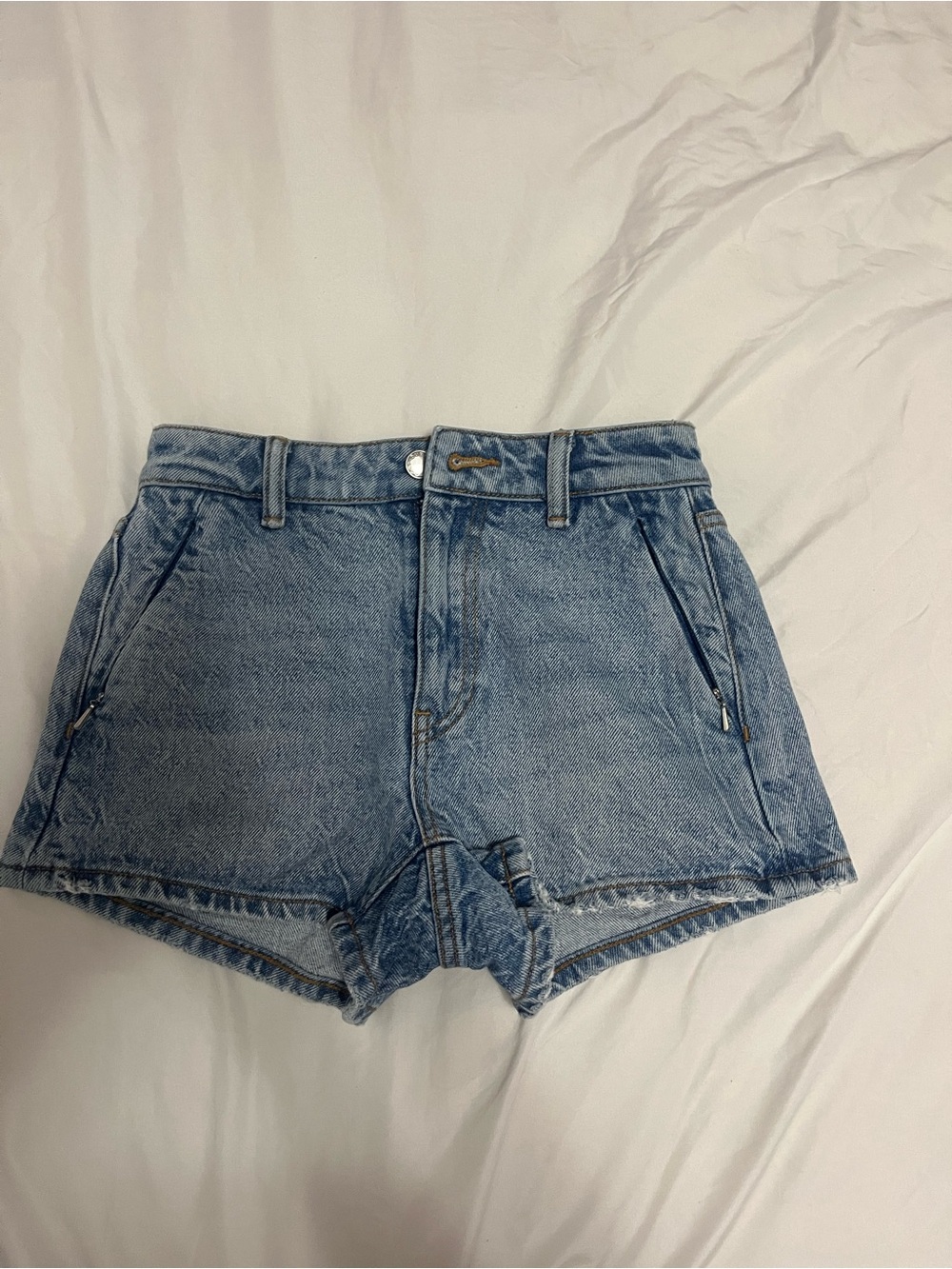 Alexander Wang Light Blue Denim Shorts